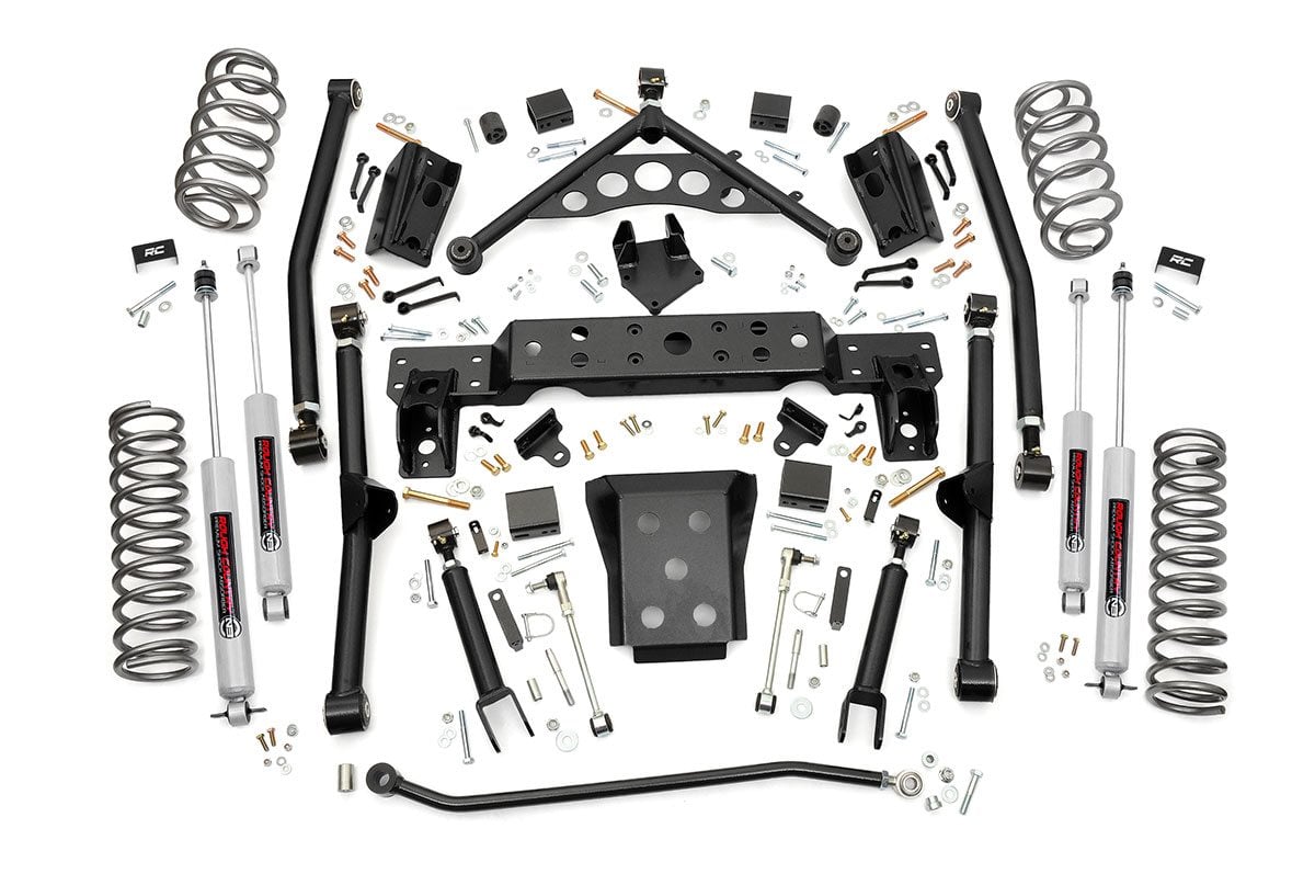 4 Inch Lift Kit | Long Arm | Jeep Grand Cherokee WJ 4WD (1999-2004) by Rough Country