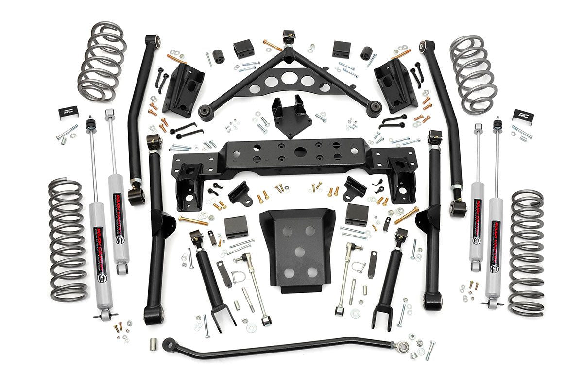 4 Inch Lift Kit | Long Arm | Jeep Grand Cherokee WJ 4WD (1999-2004) by Rough Country