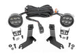 LED Light Kit | Ditch Mount | Black Series Round | 3.5 Inch | Amber DRL | Chevy 1500 (99-06) by Rough Country