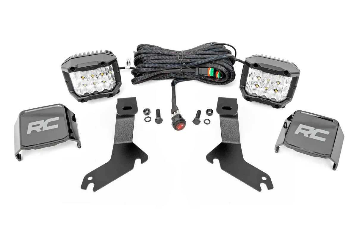 LED Light Kit | Ditch Mount |  3" OSRAM | Wide | Chevy Silverado 1500 (99-06)/Tahoe (00-06) 