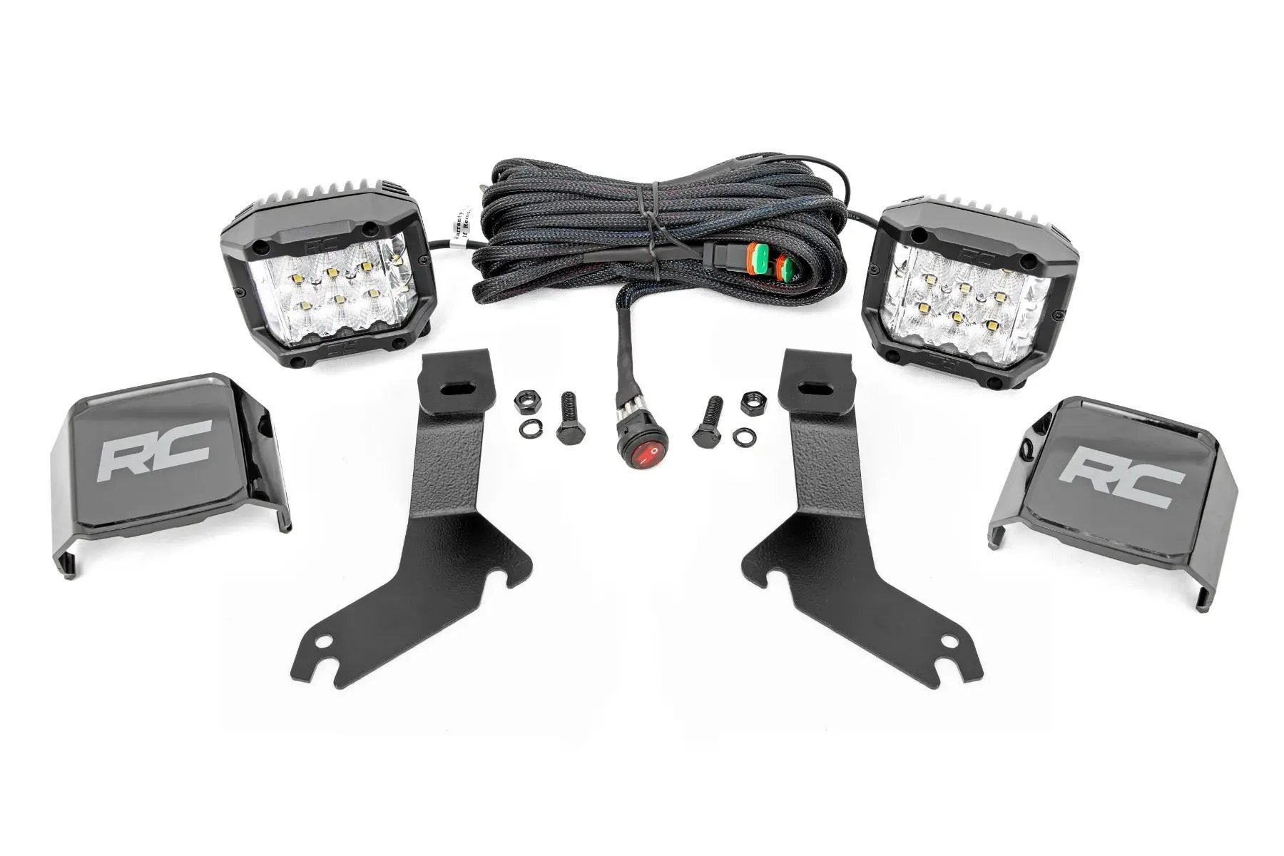 LED Light Kit | Ditch Mount |  3" OSRAM | Wide | Chevy Silverado 1500 (99-06)/Tahoe (00-06) 