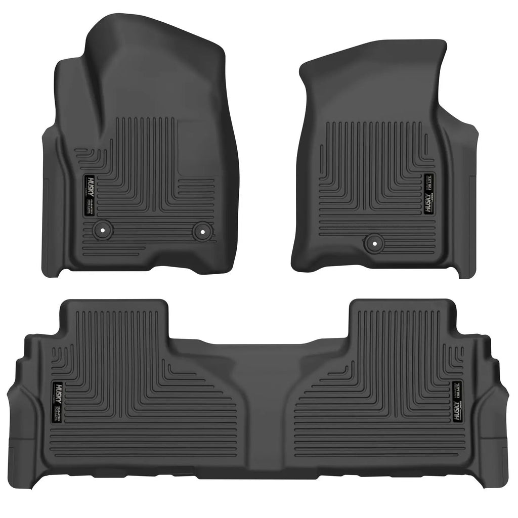 Weatherbeater - Front & 2nd Seat Floor Liners (Footwell Coverage) by Husky Liners