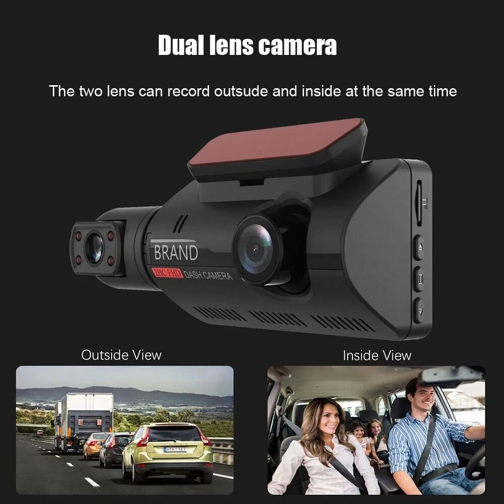 1080P Dual Lens Car DVR Dash Cam Video Recorder G-Sensor Front And Inside Camera by Nino Auto Repair