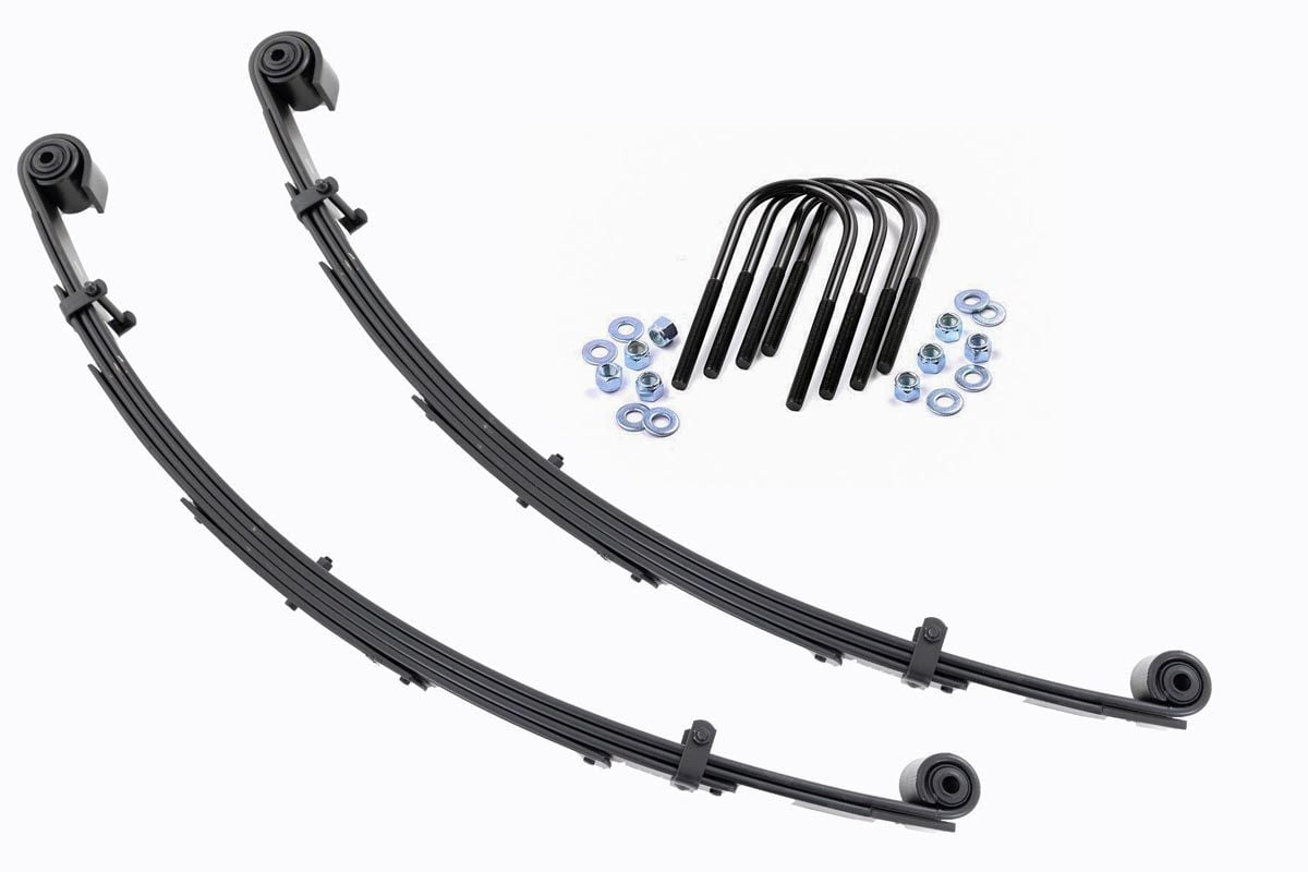 Front Leaf Springs | 4" Lift | Pair | Ford Excursion/F-250 Super Duty/F-350 Super Duty 4WD by Rough Country
