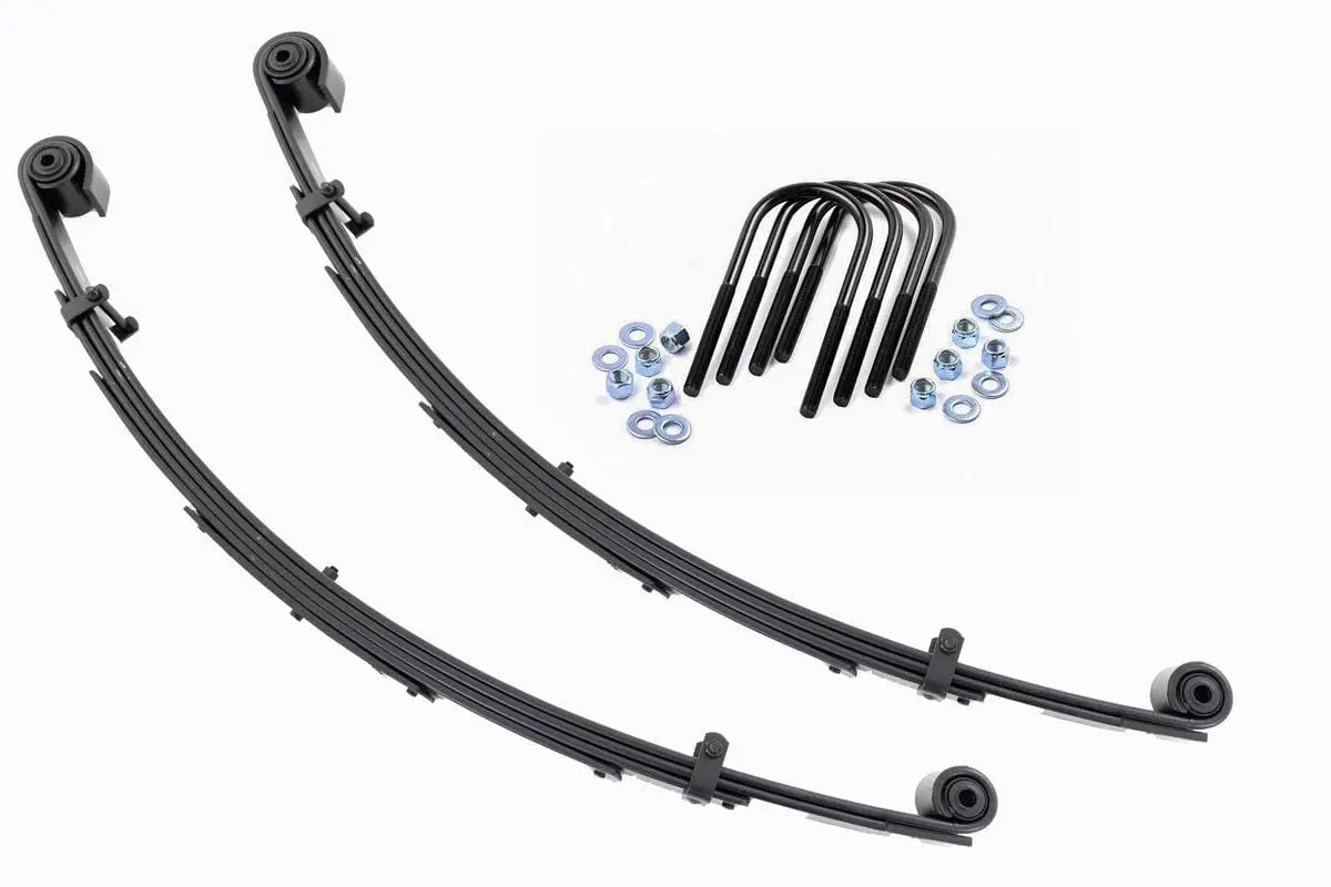 Front Leaf Springs | 4" Lift | Pair | Ford Excursion/F-250 Super Duty/F-350 Super Duty 4WD by Rough Country