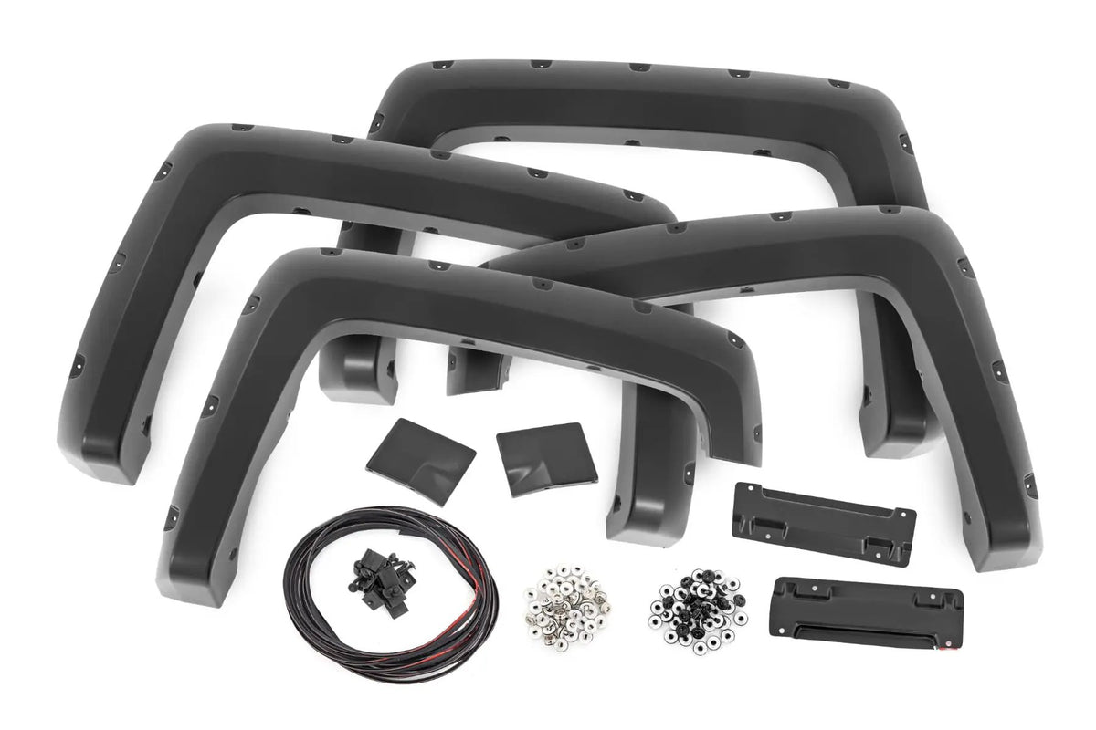 Pocket Fender Flares | 6'7" & 8' Bed | Chevy Silverado 1500 (14-18)/Silverado 2500 HD (15-19) by Rough Country