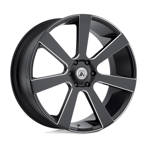 ABL15 24X9 6X5.5 S-BLK MILL 15MM by Asanti Black