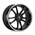 ABL23 22X10.5 5X4.5 G-BLK CHR LIP 35MM by Asanti Black