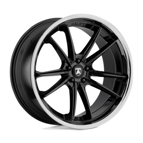 ABL23 20X10.5 5X4.5 G-BLK CHR LIP 38MM by Asanti Black