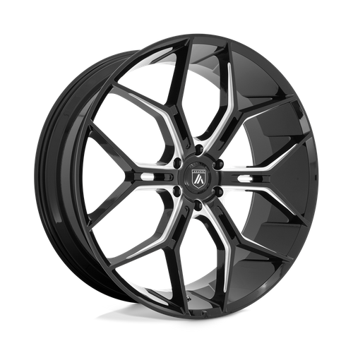 ABL38 24X10 6X5.5 G-BLK MILL 20MM by Asanti Black