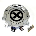 ATX SCREW ON FRONT CAP CHROME by ATX Wheels