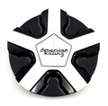 AR921 CAP SNAP IN - GLOSS BLACK MACHINED by American Racing