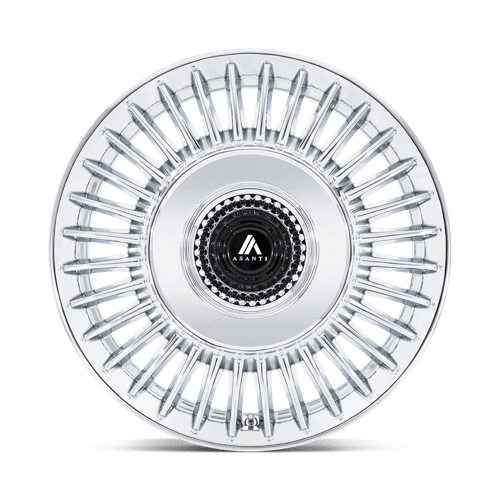 TIARA 20X9 5X112/4.5 72 +35 CHROME by Asanti Black