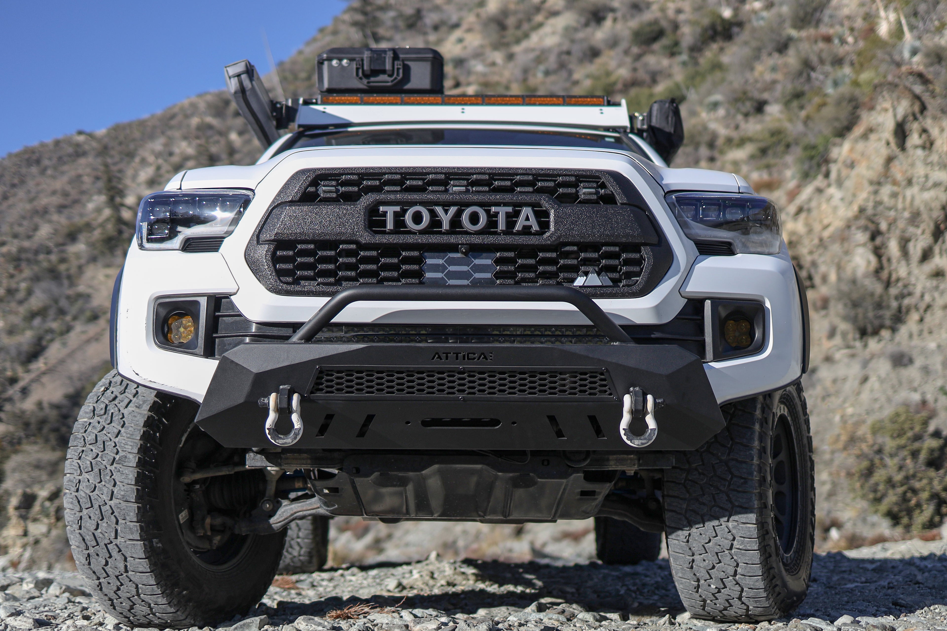 2016-2023 Toyota Tacoma Apex Series Stealth Center Mount Front Bumper by Attica 4x4
