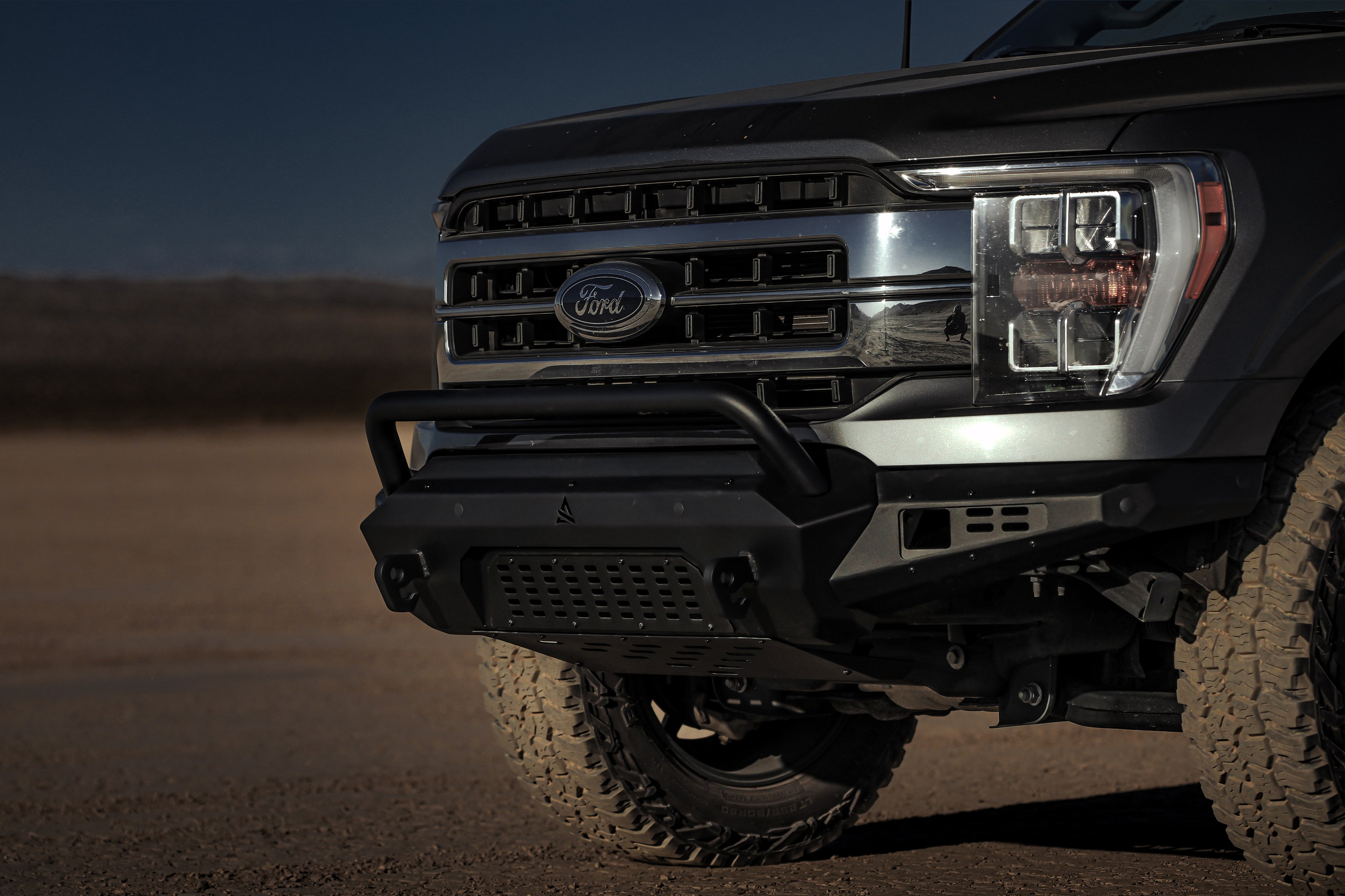 2021-2023 Ford F-150 Terra Series Front Bumper - Black - Powder Coated - Steel by Attica 4x4