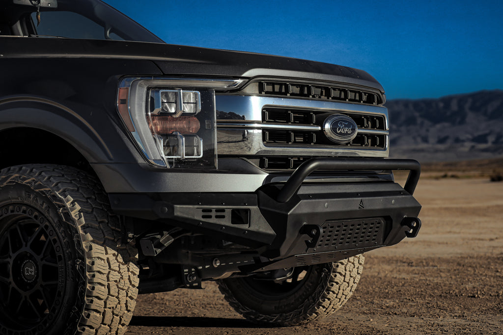 2021-2023 Ford F-150 Terra Series Front Bumper - Black - Powder Coated - Steel by Attica 4x4