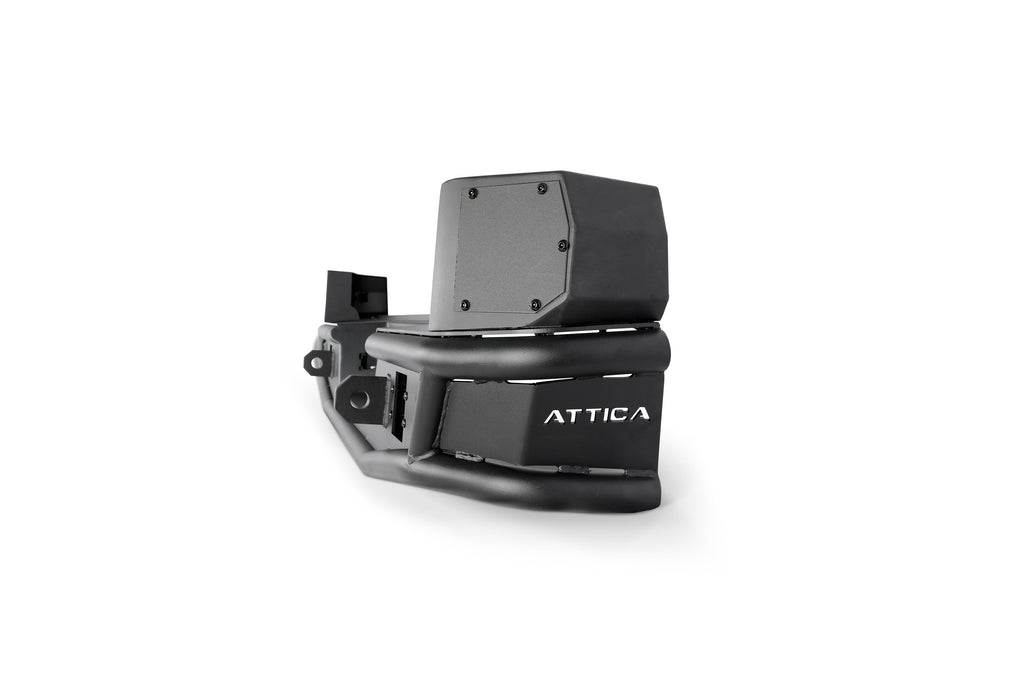 2016-2023 Toyota Tacoma Apex Series Rear Bumper - Black - Powder Coated - Steel by Attica 4x4