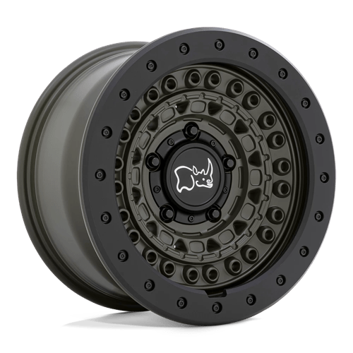 BARRICADE 20X9 6X5.5 112 OD-GRN-BLK +0 by Black Rhino Wheels