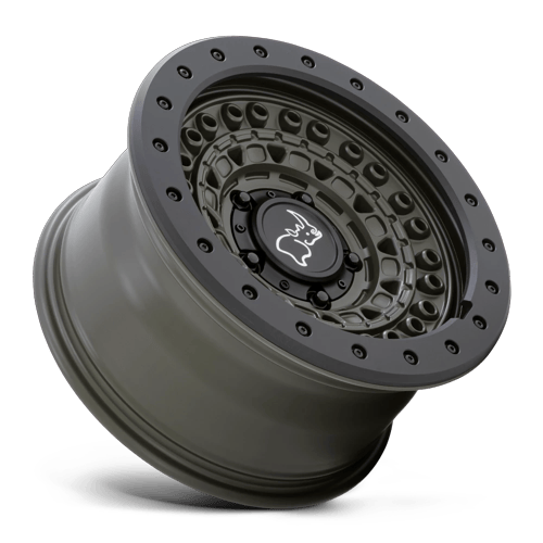 BARRICADE 20X9 6X5.5 112 OD-GRN-BLK +0 by Black Rhino Wheels