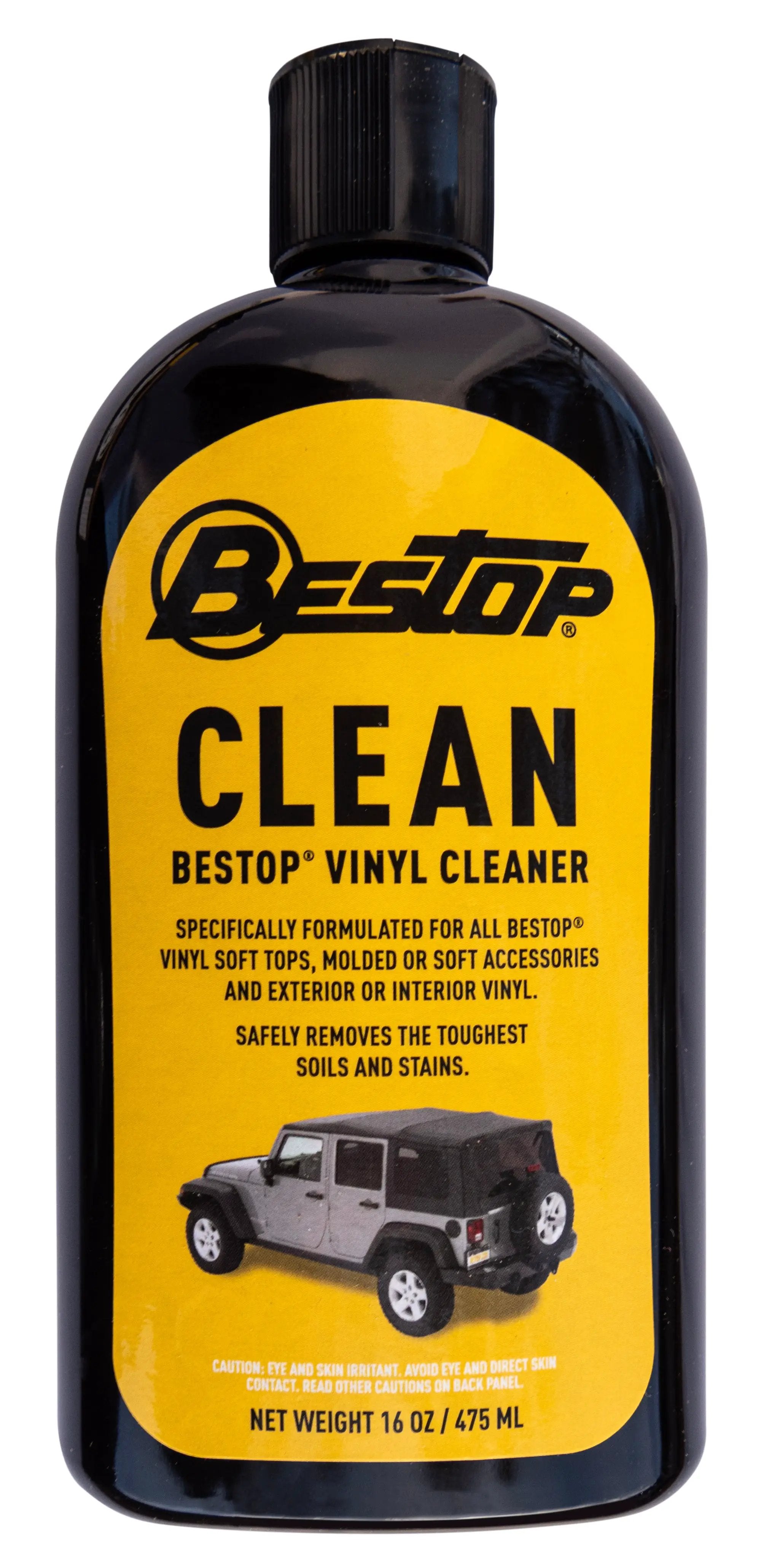 Bestop Cleaner - One 16-oz. bottle (boxed); Do not use on vinyl windows by Bestop
