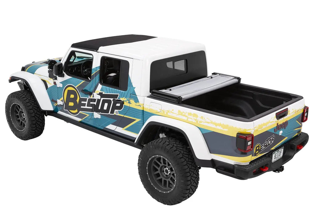 EZ-Fold Soft Tonneau - '20-26 Gladiator; For 5 ft. bed (Premium Black Twill) by Bestop