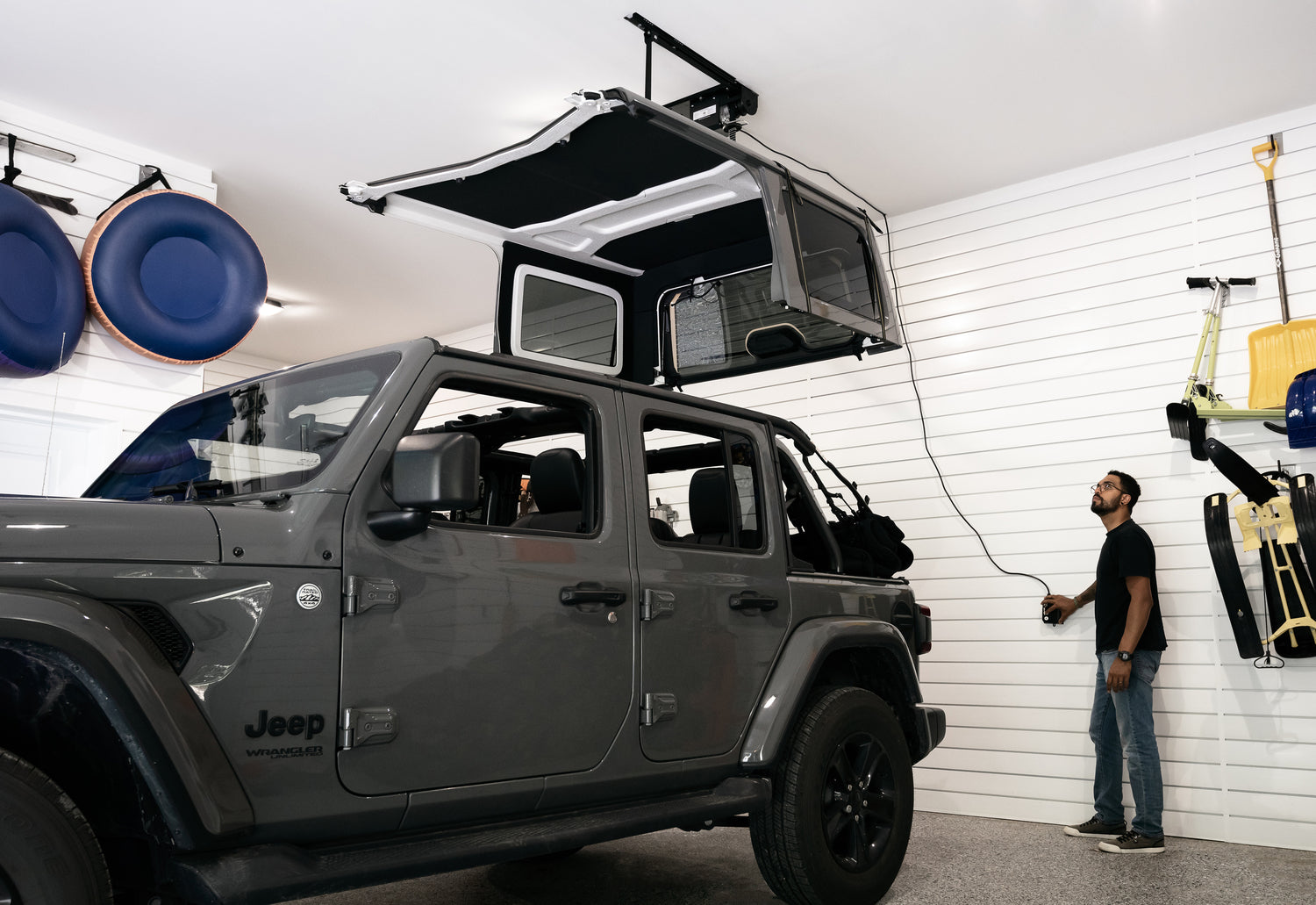HOSS Hardtop Hoist - Jeep 2018-26 Wrangler JL (Black) by Bestop