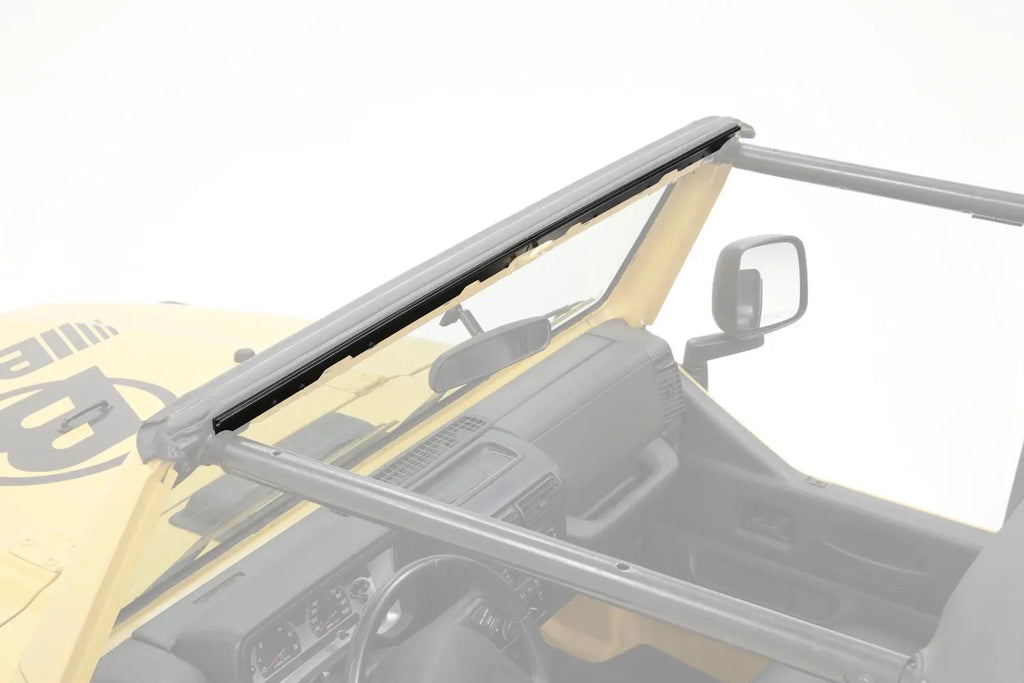 Windshield Channel - Jeep '97-02 Wrangler TJ (2-piece drill-in design ) by Bestop