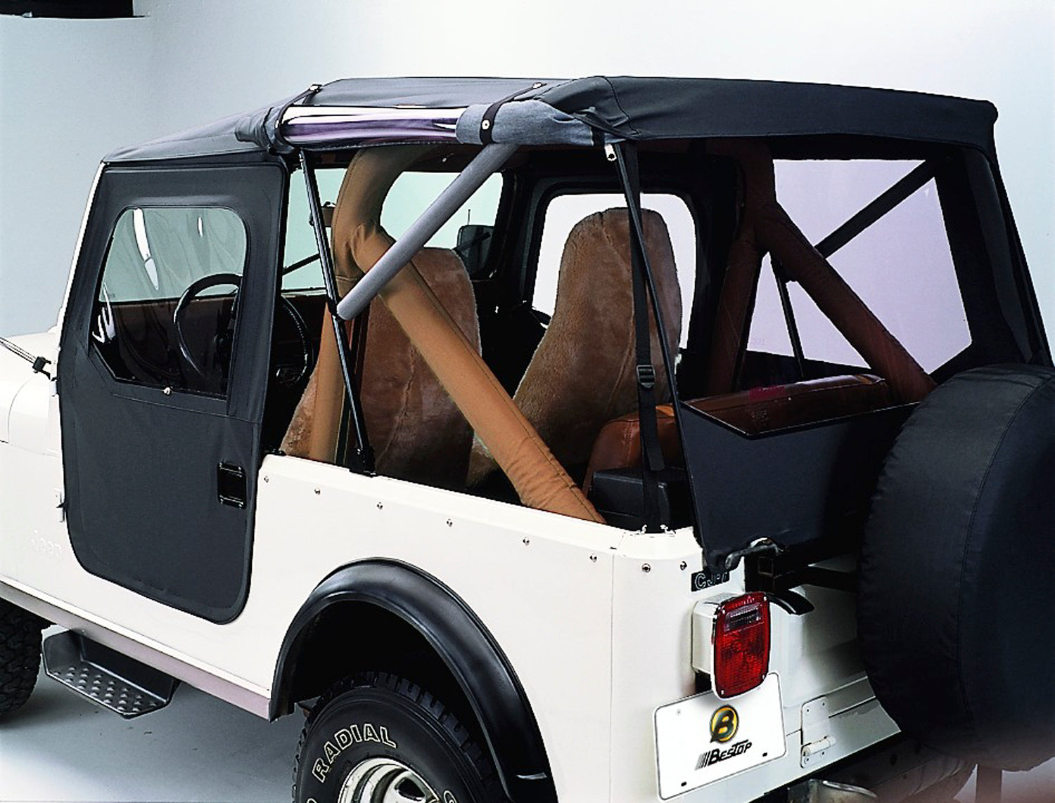 Tigertop - Jeep '76-86 CJ7 (Black Crush) by Bestop