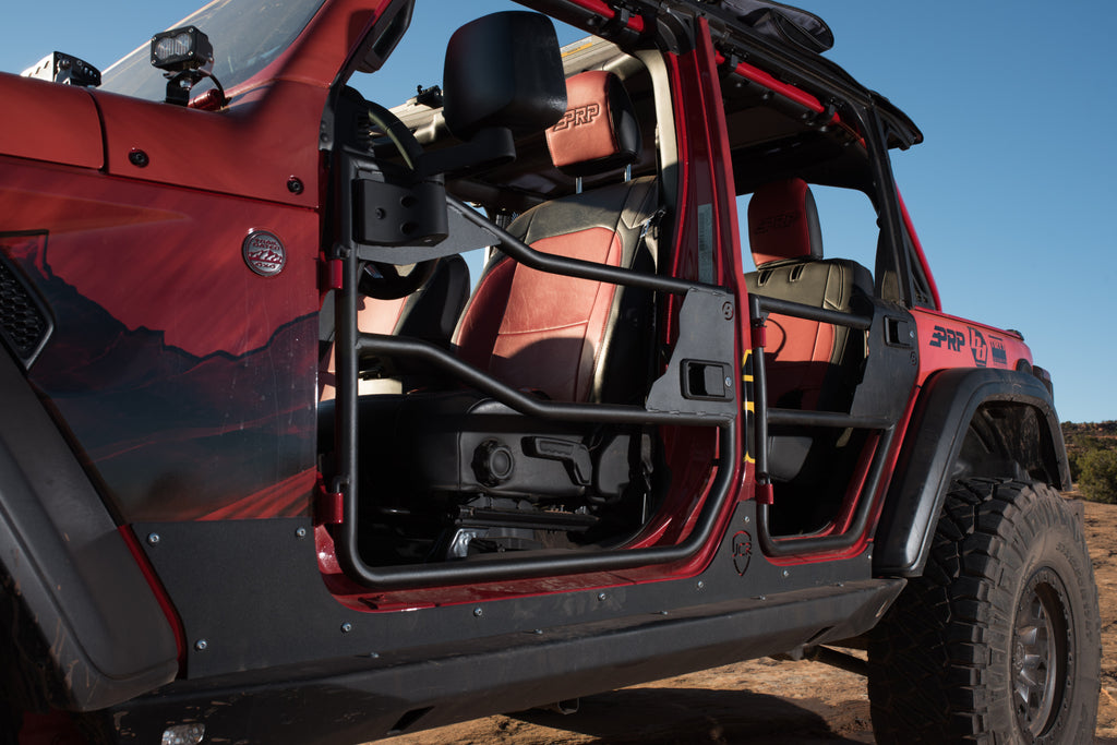 Element Doors - Jeep '20-26 Gladiator / '18-26 Wrangler JL (Front; Matte Black) by Bestop