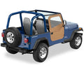 Full Fabric Doors - Jeep '80-86 CJ7 / '87-95 Wrangler YJ (Spice) by Bestop