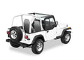Upper Door Sliders - Jeep '97-06 Wrangler TJ (Black Denim; Dual Sliding Window) by Bestop