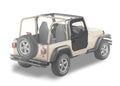 Full Fabric Doors - Jeep '97-06 Wrangler TJ (Black Diamond) by Bestop