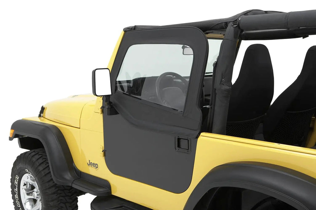 Element Upper Doors - Jeep '80-86 CJ7 / '87-95 Wrangler YJ (Black Denim) by Bestop