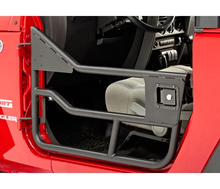 Element Doors - Jeep '07-18 Wrangler JK (Front Doors; Matte Black) by Bestop
