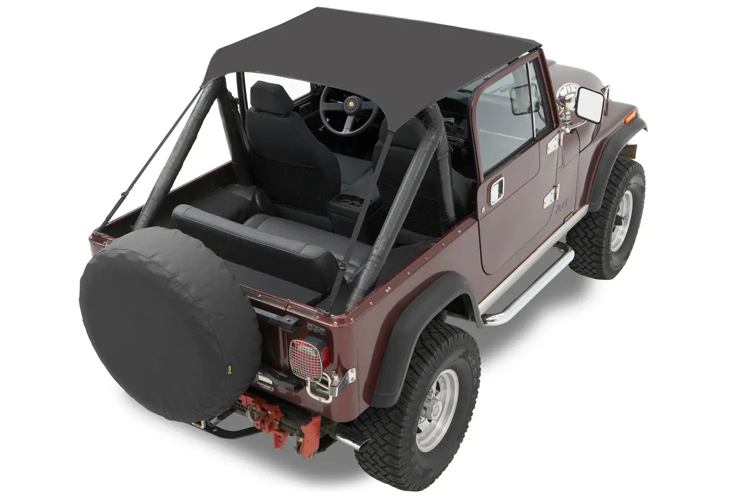 Traditional Bikini - Jeep '55-75 CJ5 / '51-62 M38A1 (Black Crush) by Bestop