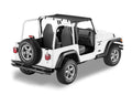 Header Targa Bikini - Jeep '97-02 Wrangler TJ (Black Denim) by Bestop