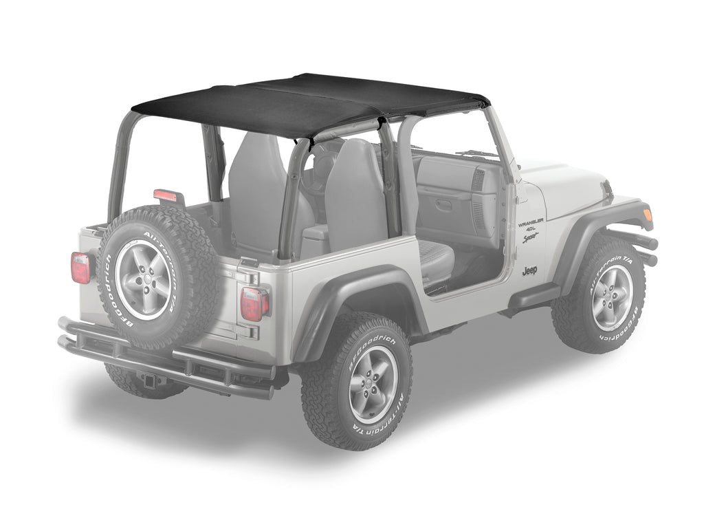 Strapless Safari Bikini - Jeep '97-02 Wrangler TJ (Black Denim) by Bestop