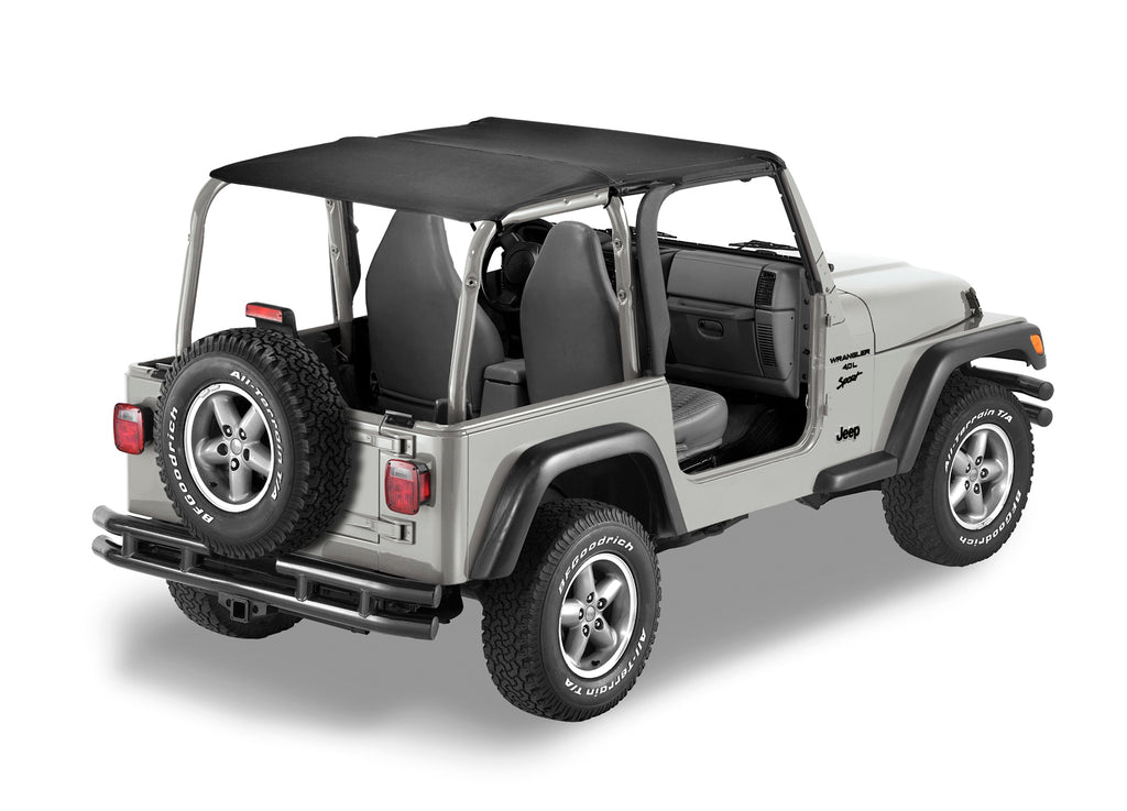 Header Safari Bikini - Jeep '97-02 Wrangler TJ (Black Denim) by Bestop