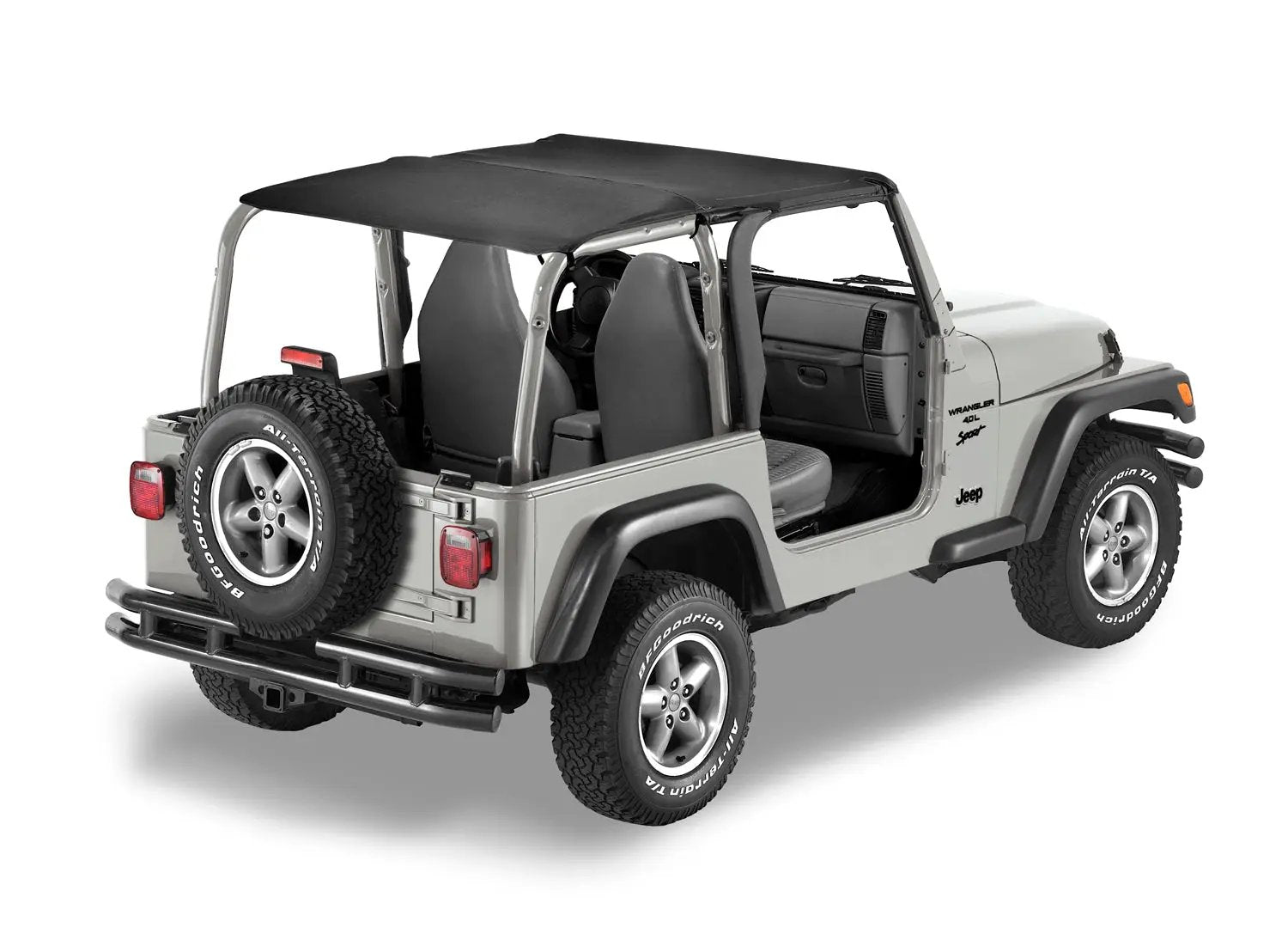 Header Safari Bikini - Jeep '97-02 Wrangler TJ (Black Denim) by Bestop