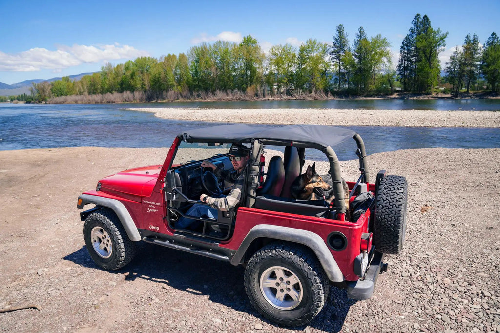Header Safari Bikini - Jeep '97-02 Wrangler TJ (Black Denim) by Bestop