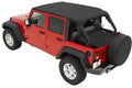 Header Safari Bikini - Jeep '07-09 Wrangler JK 4-Door (Black Diamond) by Bestop
