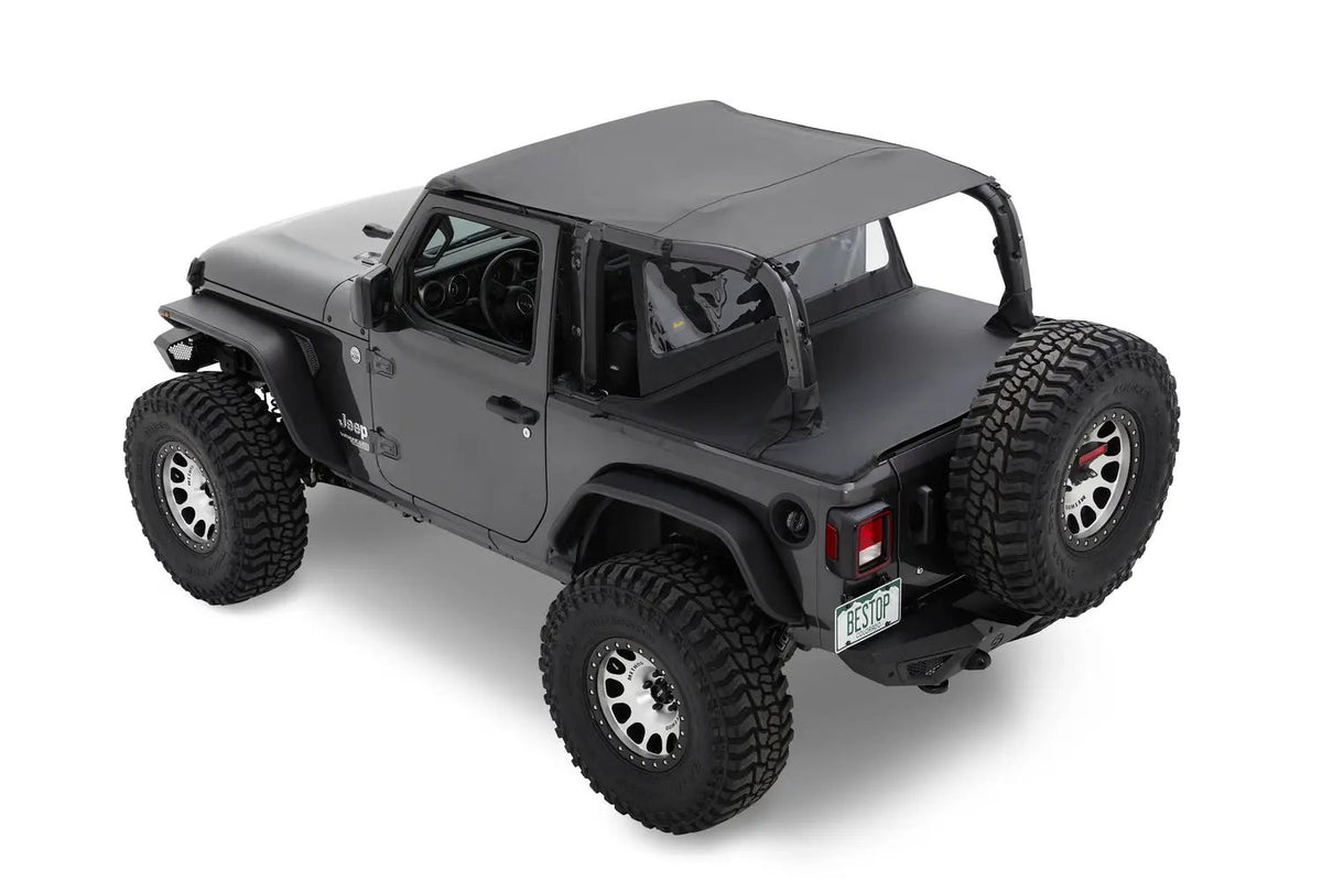 Header Safari Bikini - Jeep '18-2023 Wrangler JL 2-Door (Black Diamond) by Bestop