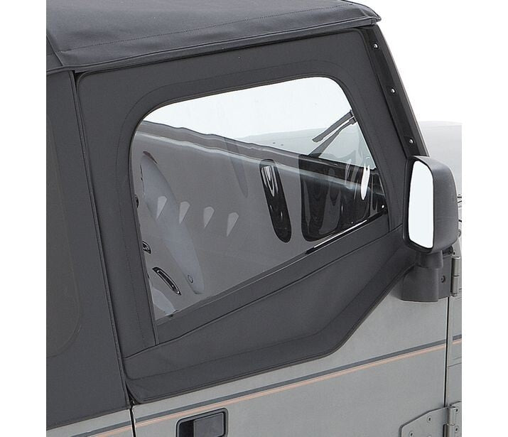 Fabric Door Skins - Jeep '88-95 Wrangler YJ (Black Denim) by Bestop