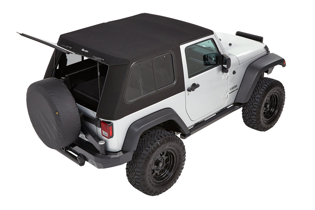 Trektop Pro - Jeep '07-18 Wrangler JK 2-Door (Premium Black Twill) by Bestop