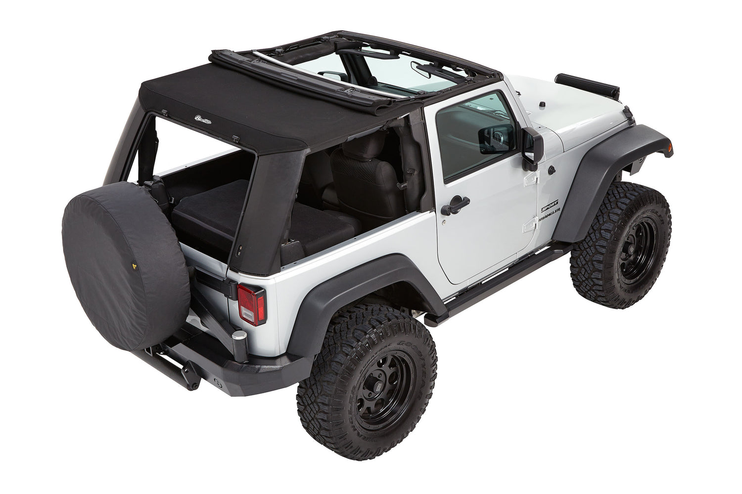 Trektop Pro - Jeep '07-18 Wrangler JK 2-Door (Premium Black Twill) by Bestop