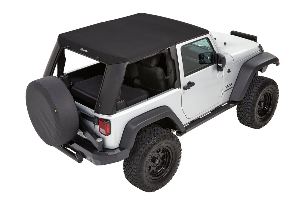 Trektop Pro - Jeep '07-18 Wrangler JK 2-Door (Premium Black Twill) by Bestop