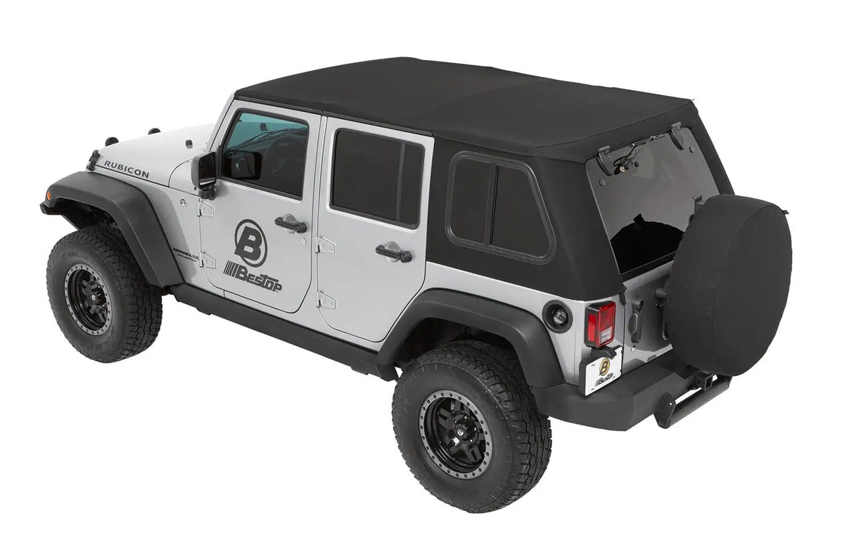 Trektop Pro - Jeep '07-18 Wrangler JK 4-Door (Premium Black Twill) by Bestop