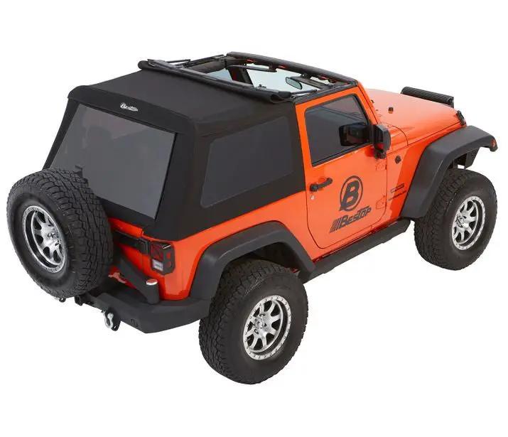 Trektop Glide - Jeep '07-18 Wrangler JK 2-Door (Black Diamond) by Bestop