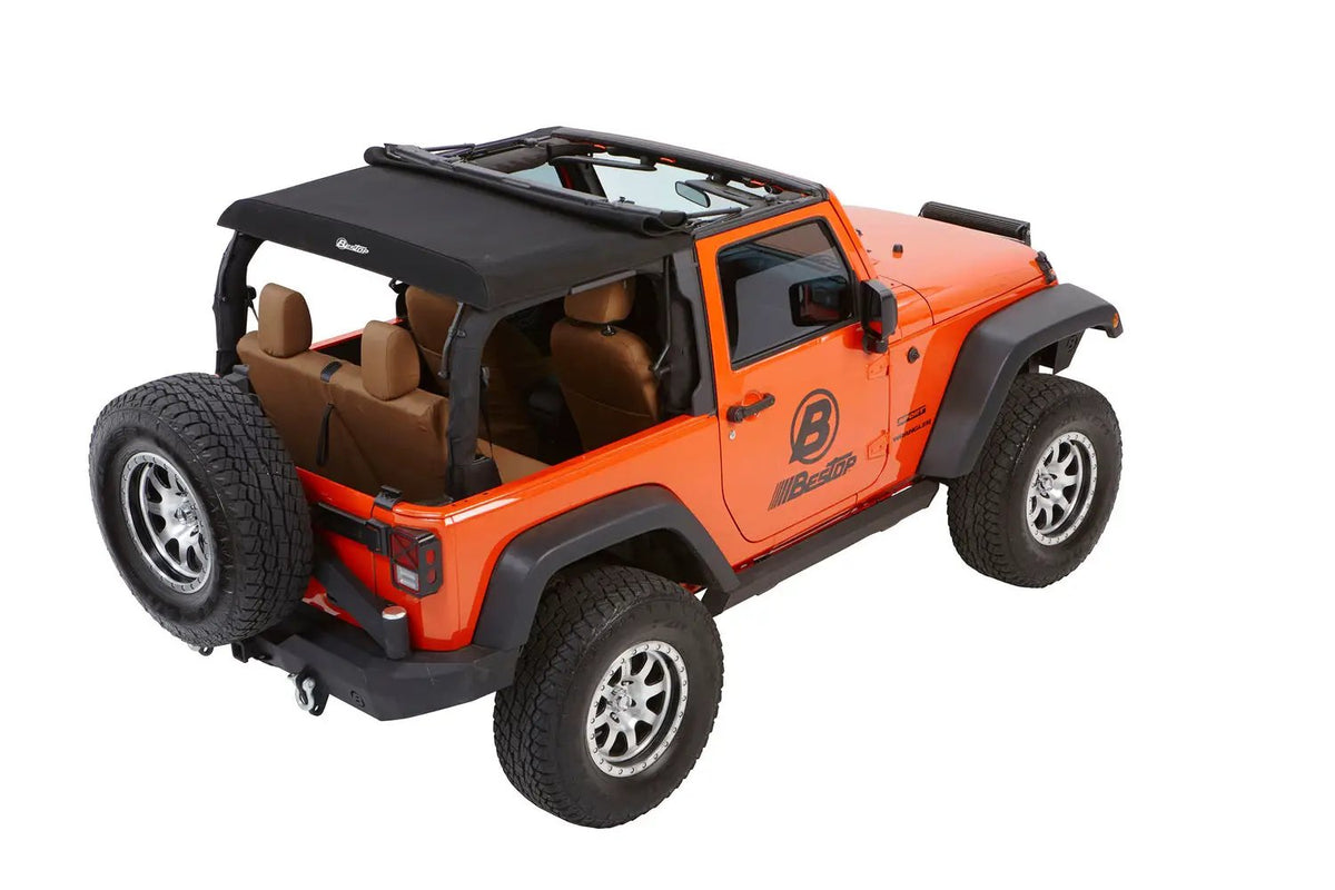 Trektop Glide - Jeep '07-18 Wrangler JK 2-Door (Black Diamond) by Bestop