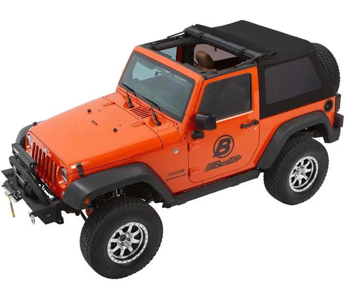 Trektop Glide - Jeep '07-18 Wrangler JK 2-Door (Black Diamond) by Bestop